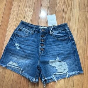 Women's Blue Denim Shorts